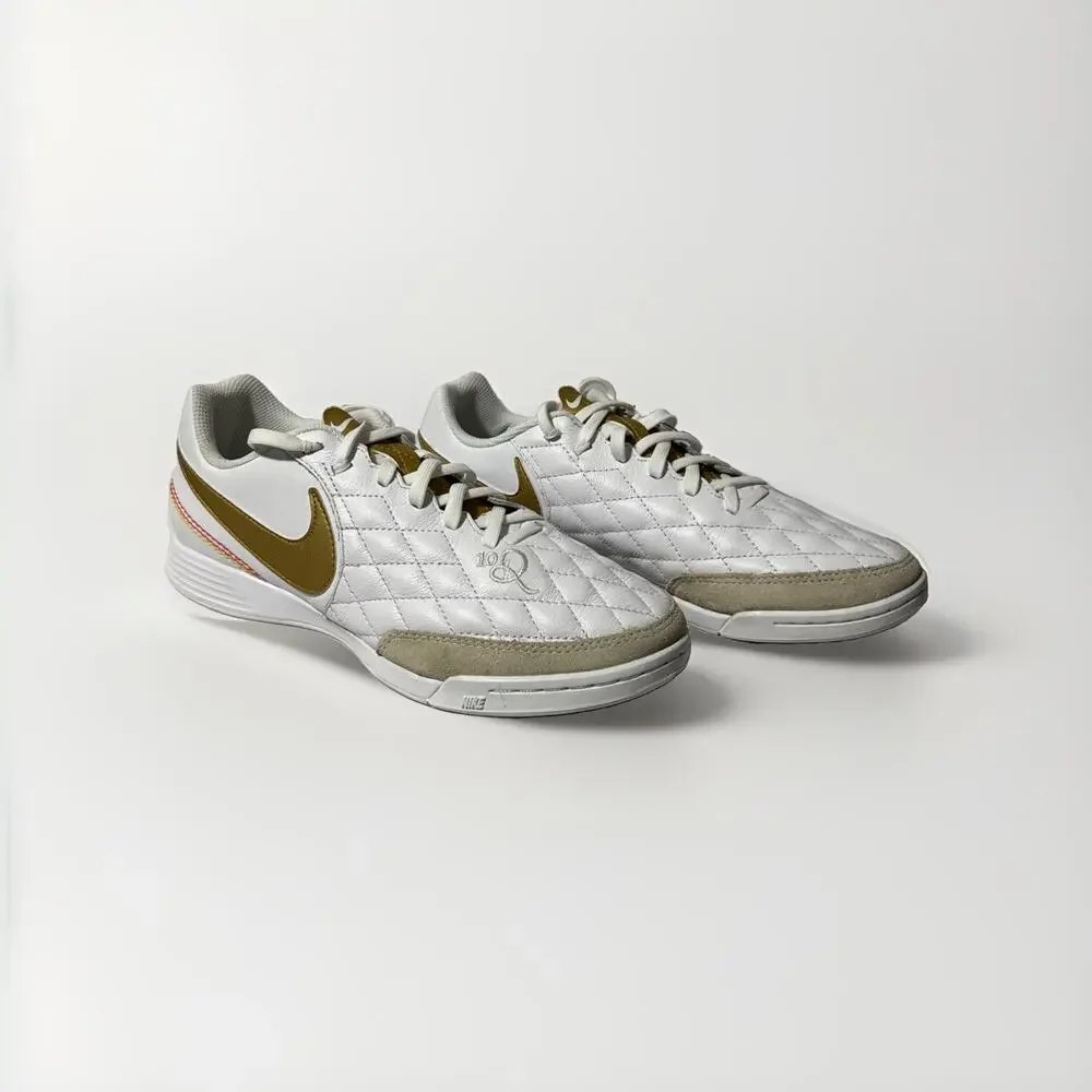 Nike Legend 7 Ronaldinho Indoor White Gold AQ2217-171 Mens 7.5 R10